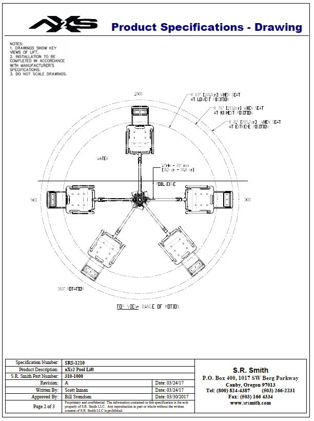 product specs